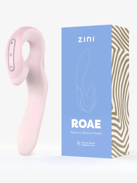Zini Roae Three Way Pleasure Vibe in Pink