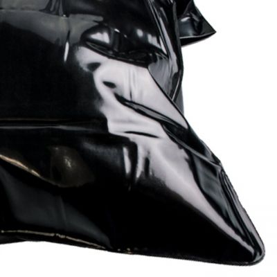Black PVC Pillowcase