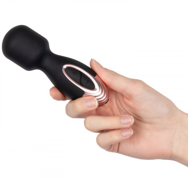 Bondara Black Rose Gold 7 Function Rechargeable Mini Wand Vibrator — image 5 of 5
