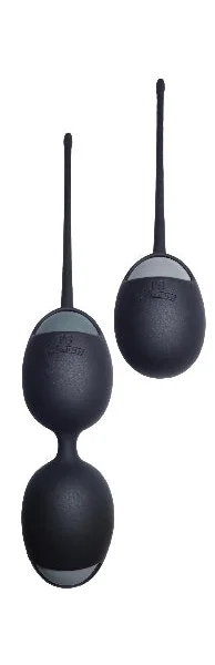 Velvet Plush The Ultimate Kegel Kit Silicone Balls Black