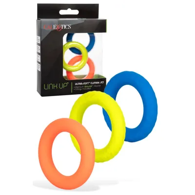 California Exotic Link Up Climax 3 Piece Cock Ring Set