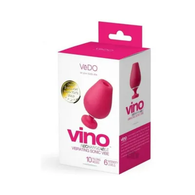 Clitoral Stimulation Vedo Vino Rechargeable Vibrating Sonic Vibe Pink