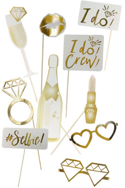 Love In Leather Hen's Night Photo Prop Set (10 Pce)