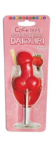Strawberry Daquiri Cocktail Sucker