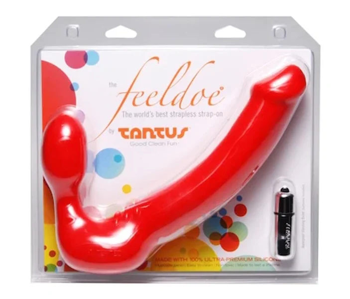 Tantus Feeldoe More Silicone Vibrating Double Dildo — image 9 of 15