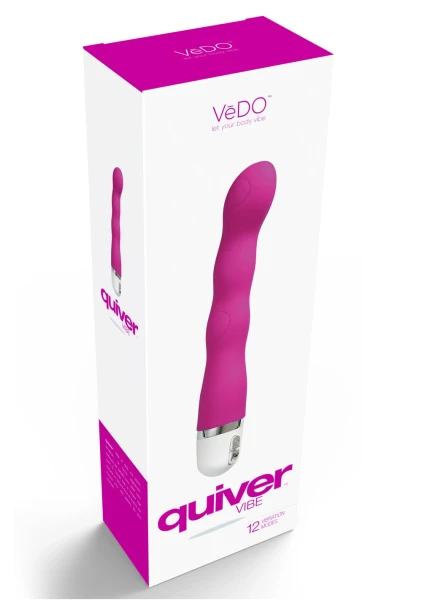 Quiver Silicone G-spot Vibe by VeDO - Hot In Bed Pink