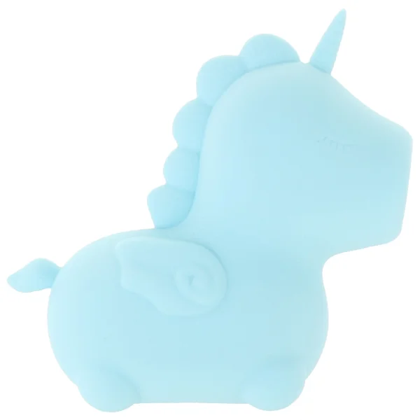 Unihorn Mount 'N Peak Pointed Flicking Silicone Clitoral Vibrator - Blue