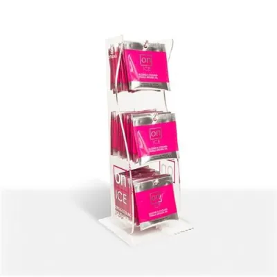 On Ice Buzzing Cooling Female Arousal Oil 40 Piece Ampoule Tower Display