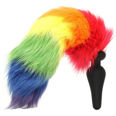 Rainbow Tail Anal Plug