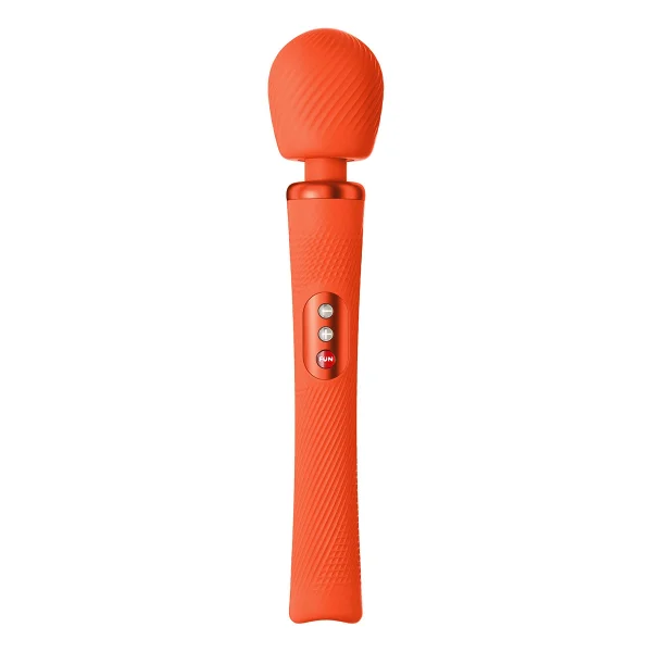 Fun Factory VIM Silicone Rechargeable Vibrating Weighted Rumble Wand - Midnight Blue