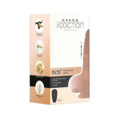 Naked Addiction Thruster Dong 6 5 In Vanilla
