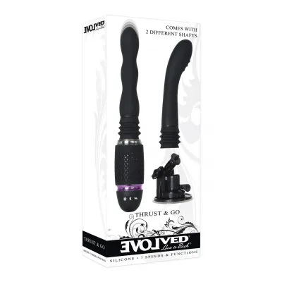 Silicone Rechargeable Thrust Go Black Chrome