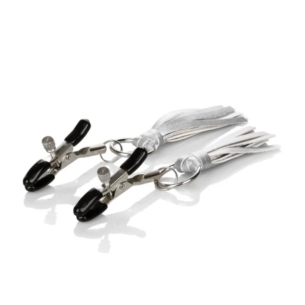 Nipple Play Playful Tassels Nipple Clamps By CalExotics - Black