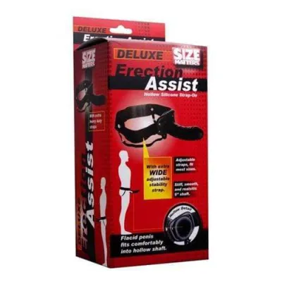 Erection Assist Hollow Strap on Black