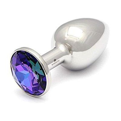 Rosebud Stainless Steel Crystal Plug Medium