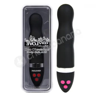 Duo Obsessions Entice Black Vibrator