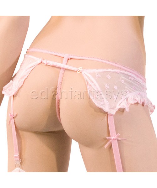 Eyelet mesh bra set