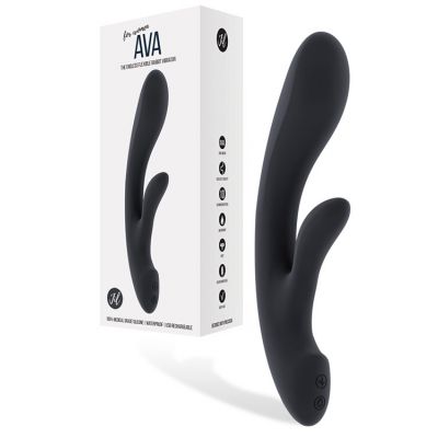 JIL Ava 8 7 Flexible Silicone Rabbit Vibrator