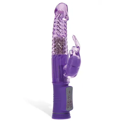 Adam and Eve Rechargeable 9 Rabbit Vibrator with Rotating Beaded Shaft