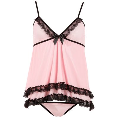 Babydoll Set Rosa Large