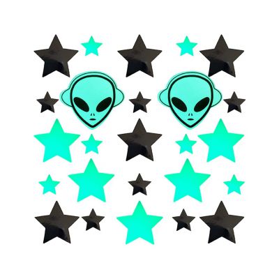 Neva Nude Glow Alien Star Body Pasties