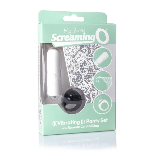 My Secret Screaming O Vibrating Panty Set - White - Each