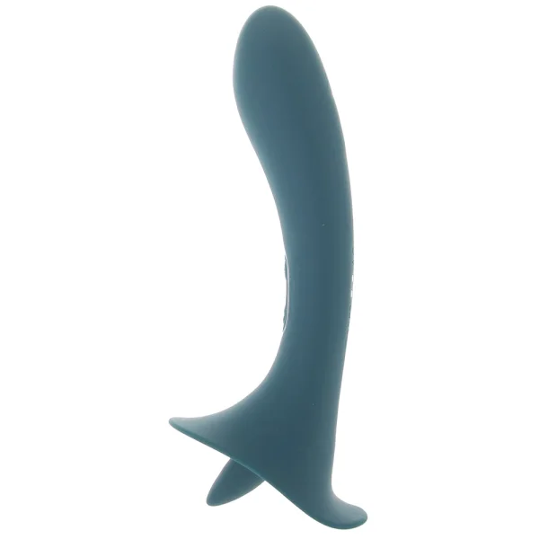 Playboy Pleasure True Indulgence Rechargeable Silicone Double Ended Tongue Stroking Vibrator - Teal