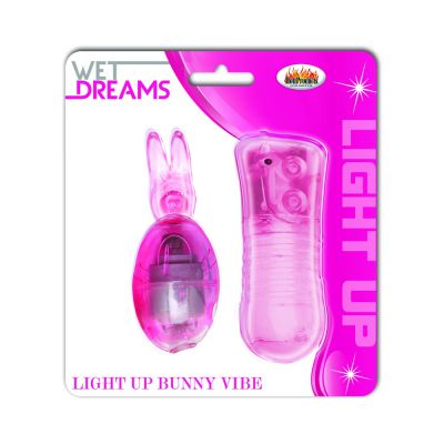 Light Up Orgasmix Bunny Egg Vibrator Pink