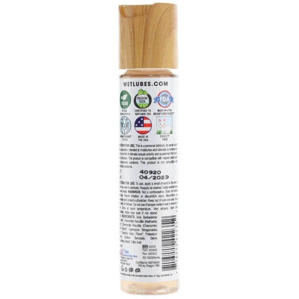 Wet Essentials 95% Organic Aloe Vera Based Lubricant