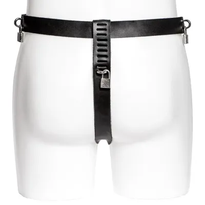 Bondara Edge Discipline Real Leather Lockable Chastity Belt