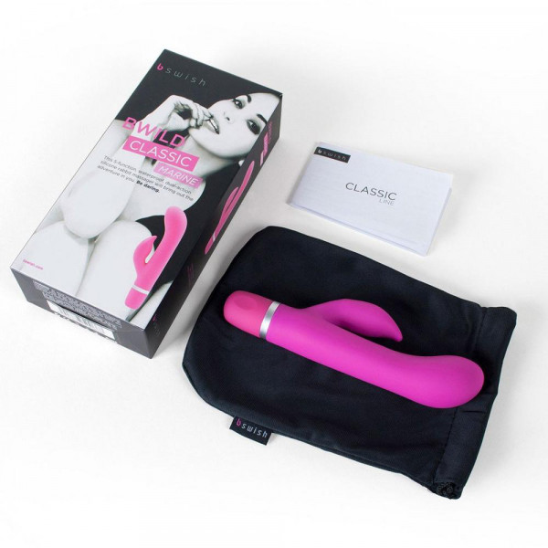 B Swish Bwild Classic Marine Rabbit Vibrator - Cerise