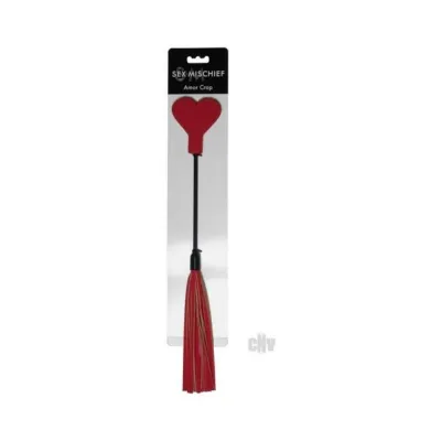 Whips Paddles Sportsheets Sex Mischief Amor Crop Red