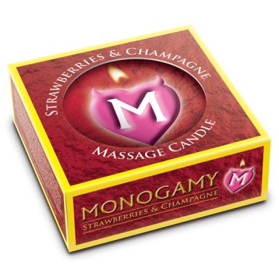 Monogamy Massage Candle Strawberries Champagne