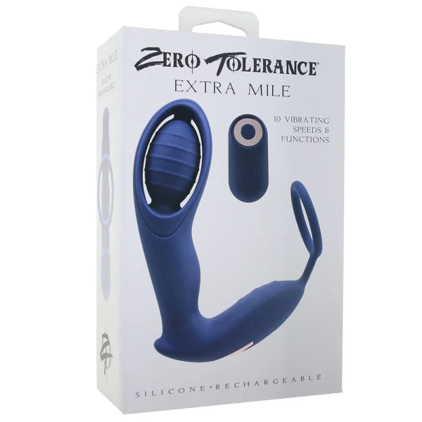 Zero Tolerance Extra Mile Prostate Vibe with Ring