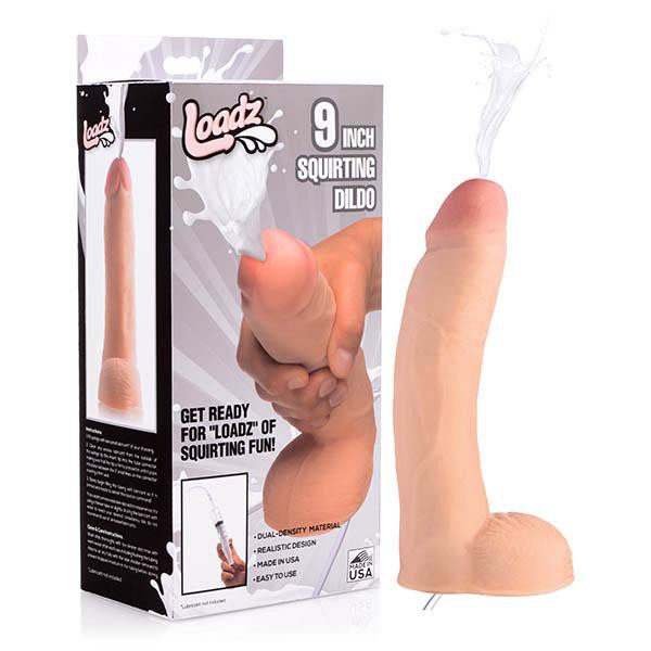 Squirtz 9'' Realistic Dual Density Squirting Dildo
