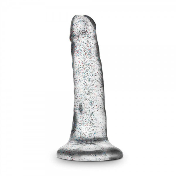 Blush Novelties Naturally Yours Glitter Dong - Clear