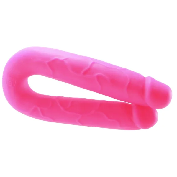 Colours DP Pleasures Pink Silicone Double Dildo