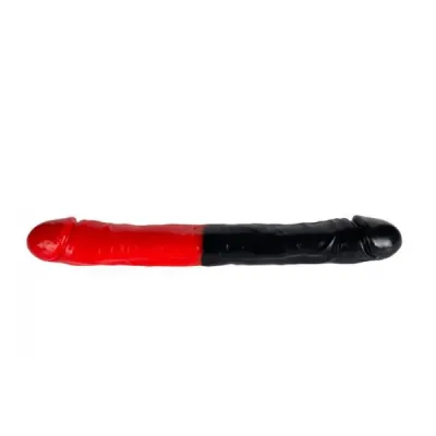 Man Magnet Exxxtreme 17 inches Double Dong Red Black