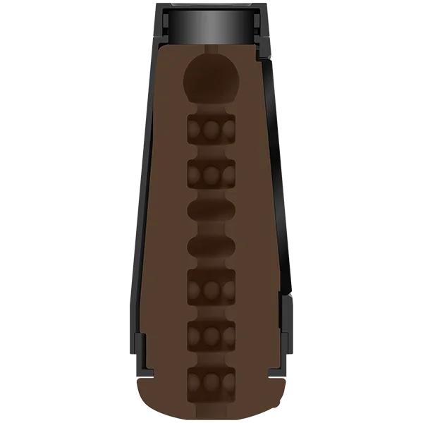 Main Squeeze Original Penis Masturbator Pussy by Doc Johnson - Chocolate
