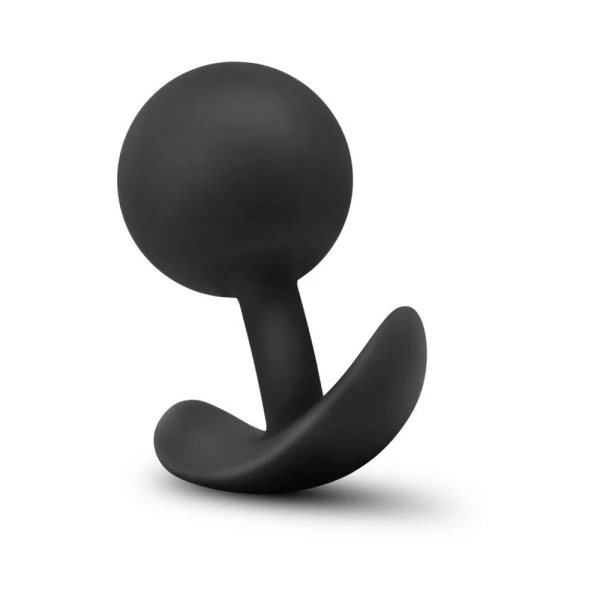Blush Anal Adventures Platinum Silicone Vibra Plug - Black