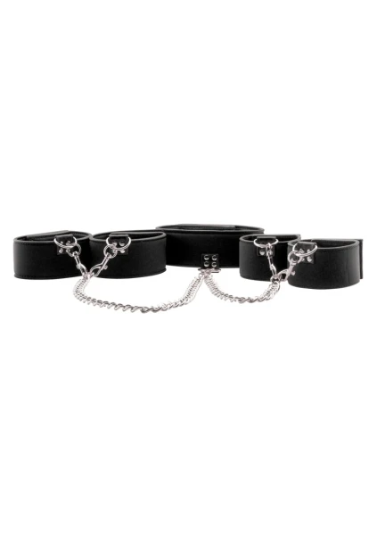 Reversible Collar Wrist & Ankle Cuffs - Black