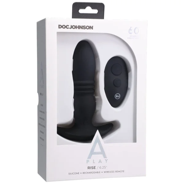 Doc Johnson A-Play Rise Rechargeable Anal Plug with Remote