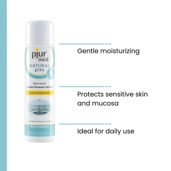 Pjur Med Natural Glide - Water-Based Lube | 100ml (3.4oz)