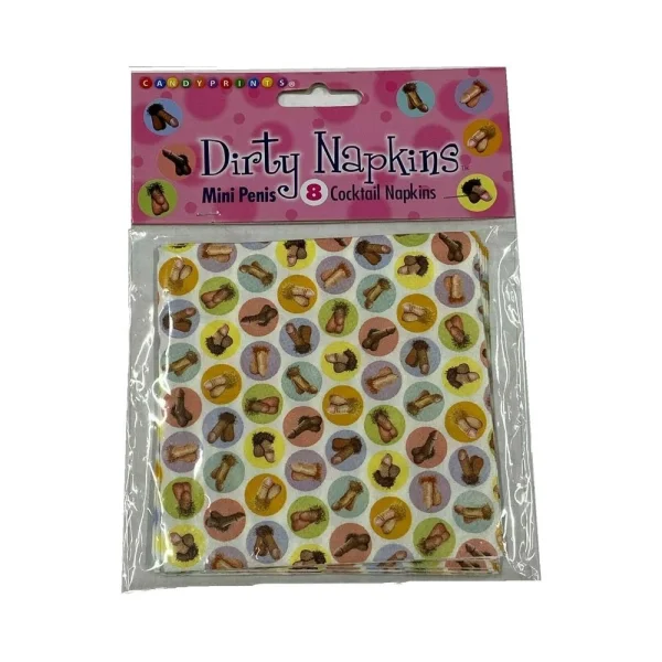 Mini Penis Napkins Pack Of 8