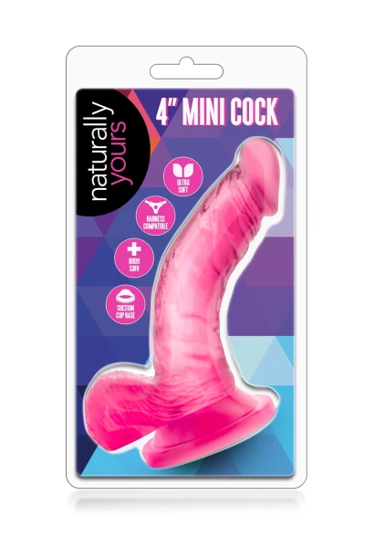 Naturally Yours - 4 Inch Mini Cock - Pink