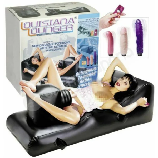 Louisiana Lounger Inflatable Sex Machine With 3 Vibrators