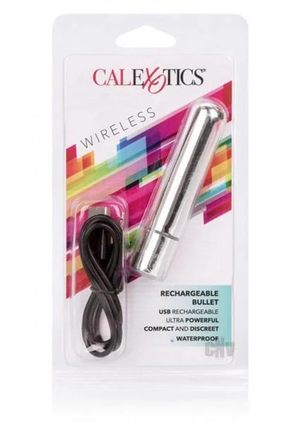 Rechargeable Bullet Vibrator - Silver