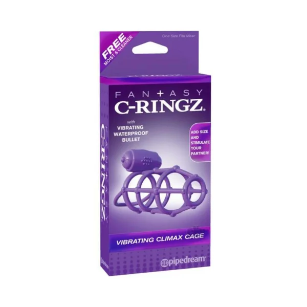 Fantasy C-ringz Vibrating Climax Cage - Purple