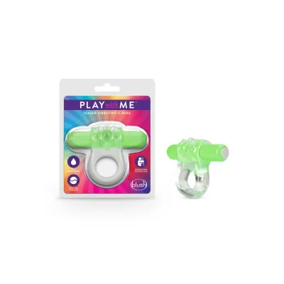 Blush Play with Me Teaser Vibrating C Ring Green
