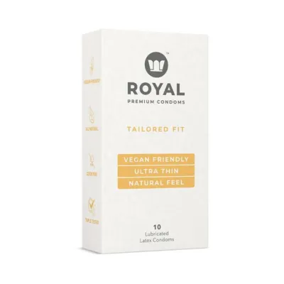 Royal Condom Tailored Fit Vegan Condoms 10 pack